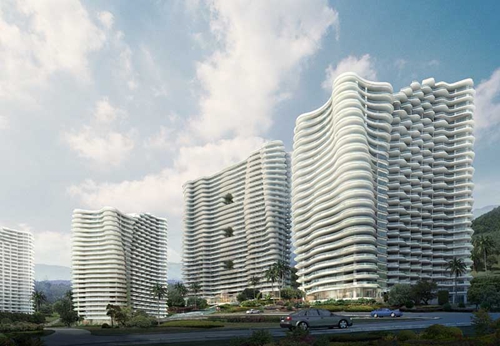 汇宏金融港A2户型2室2厅2卫1厨建面52㎡